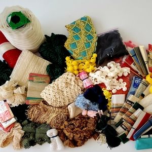 Huge lot vintage sewing trims